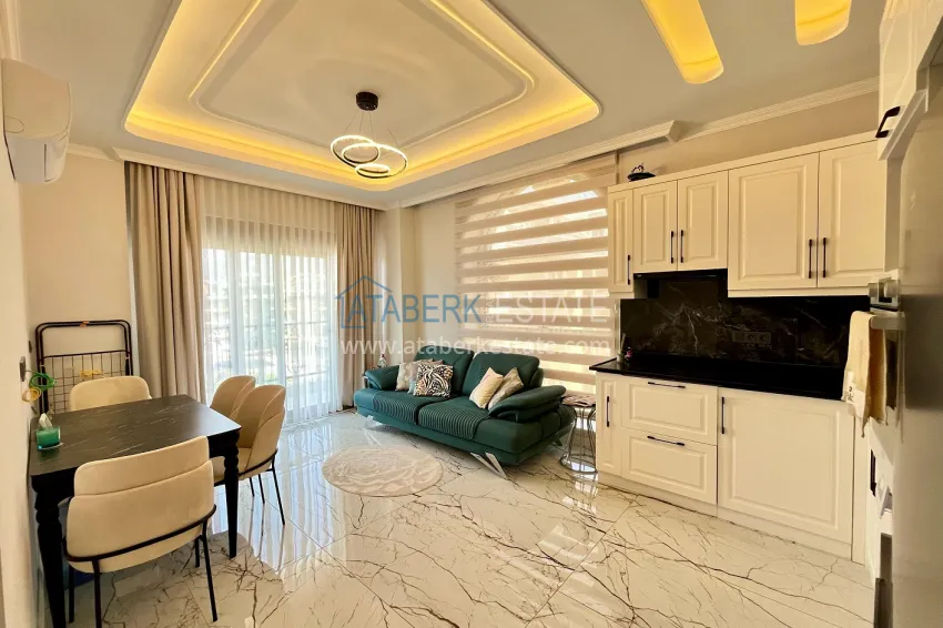 Purchase Great price! Stylish 1+1 turnkey apartment in a comfort-class residence — Oba, Alanya 3 