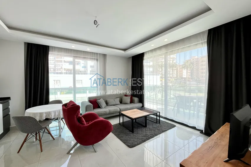 Purchase Turnkey 1+1 apartment with sea view in a complex on the beachfront — Mahmutlar, Alanya 3 