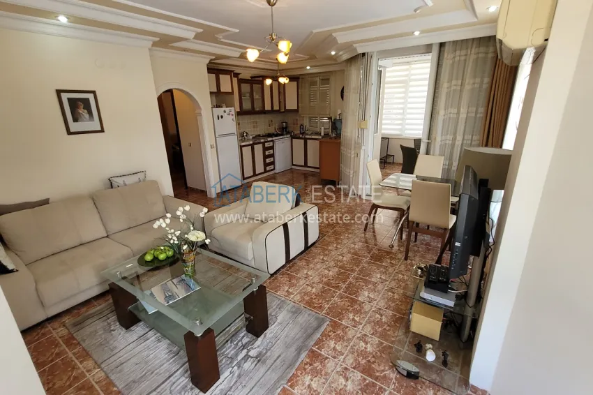 Purchase Real estate for a residence permit. Two-bedroom apartment with furniture and views of the Dim River — Alanya, Tosmur 2 