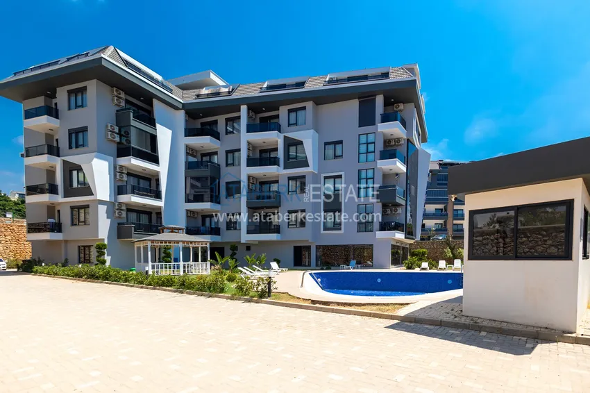 One bedroom apartment with furniture in Alanya, Oba district 3 