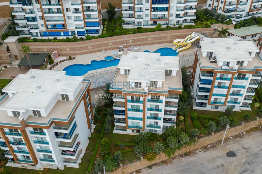 Apartment 2+1 with furniture and sea view — luxury complex in Kargicak 4 