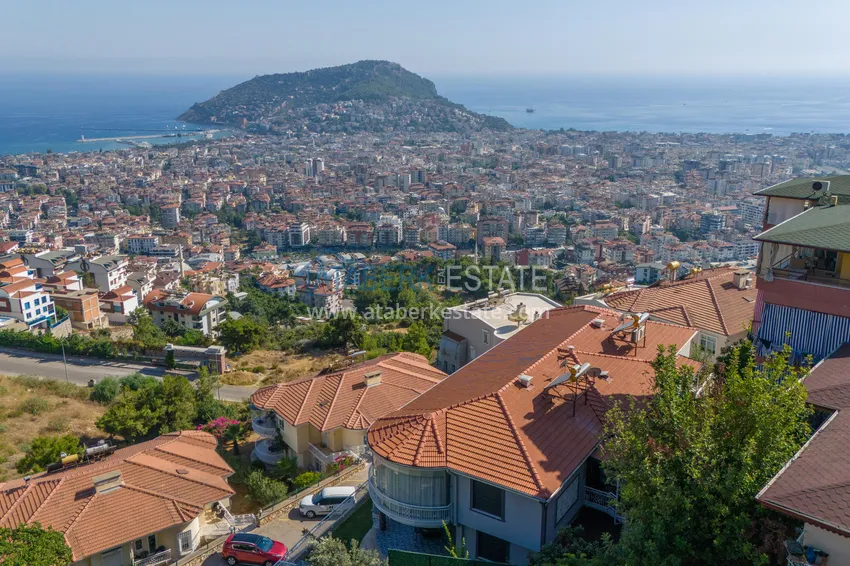 Luxury villa in Alanya — Bektash district. Panoramic view, stylish design, suitable for citizenship! 3