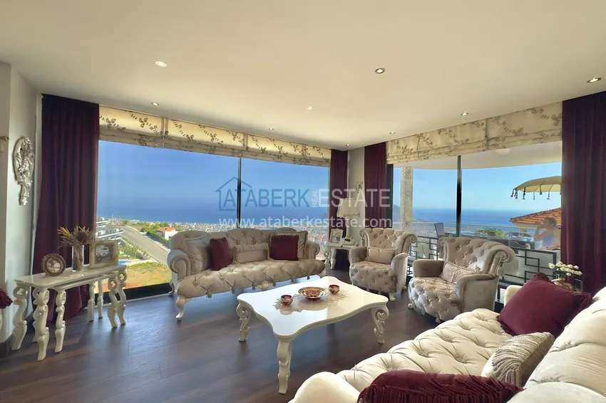 Purchase Luxury villa in Alanya — Bektash district. Panoramic view, stylish design, suitable for citizenship! 3