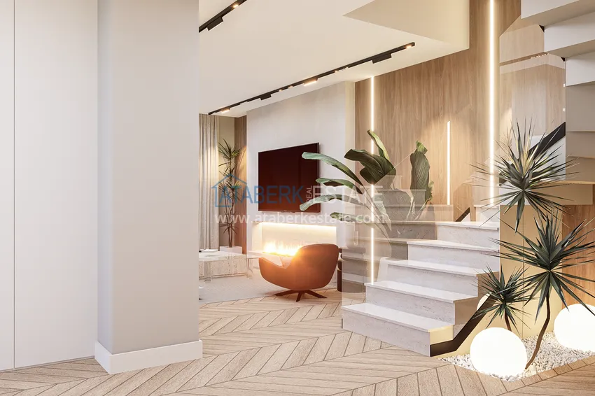 Purchase  Buy a house in Antalya - Lara, Guzeloba. Townhouse under construction. Citizenship Real Estate 4 