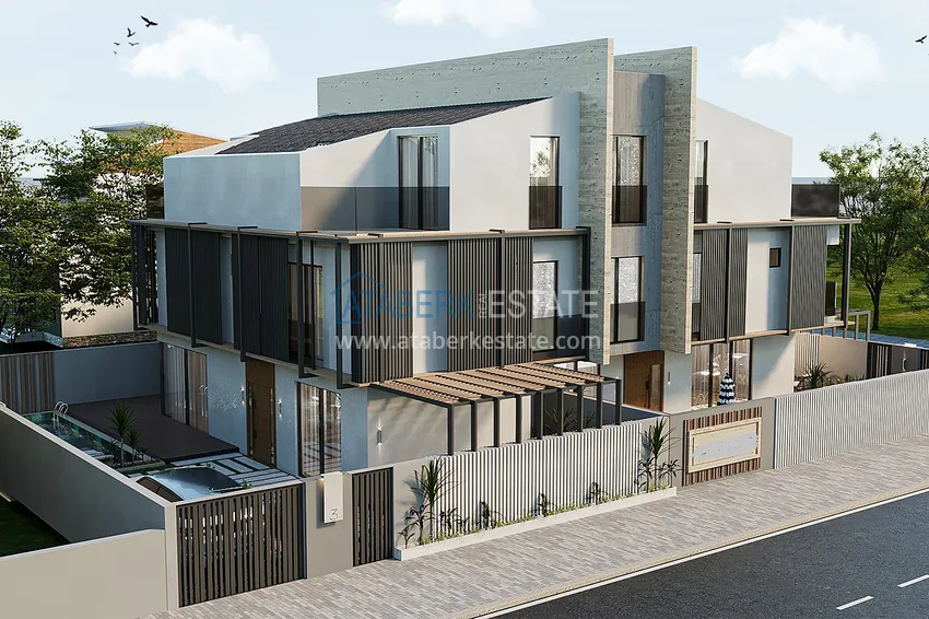 Buy a house in Antalya - Lara, Guzeloba. Townhouse under construction. Citizenship Real Estate 4 