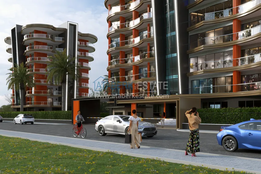 Panoramic views and comfort — 1+1 and 2+1 apartments in a stylish complex, Mahmutlar, Alanya 4 