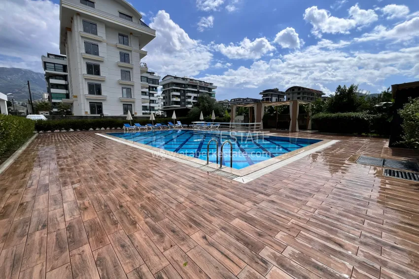 One bedroom apartment with furniture and sea view at a bargain price — Kargicak, Alanya 4 