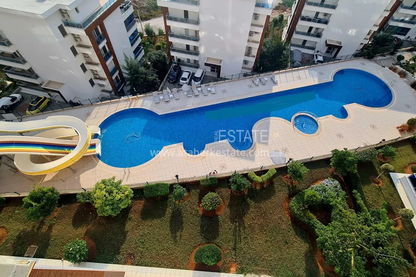 Apartment 2+1 with furniture and sea view — luxury complex in Kargicak 5 