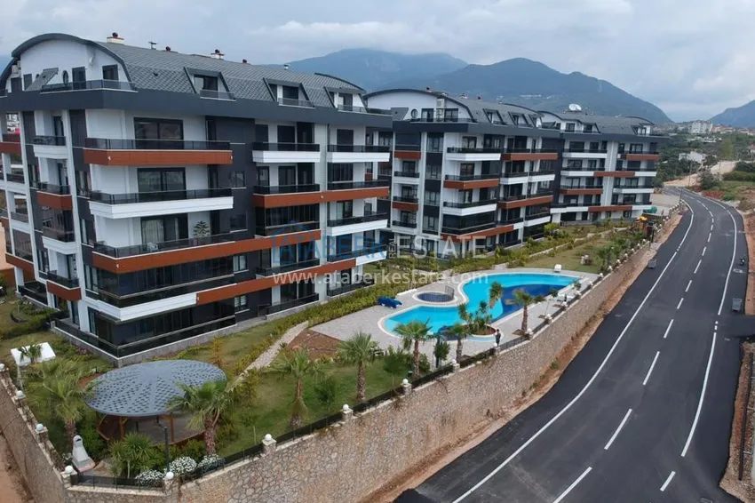 Furnished one-bedroom apartment for rent in a prestigious residence — Oba district, Alanya B1 3 