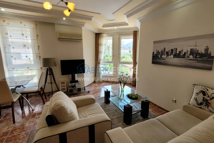 Purchase Real estate for a residence permit. Two-bedroom apartment with furniture and views of the Dim River — Alanya, Tosmur 4 
