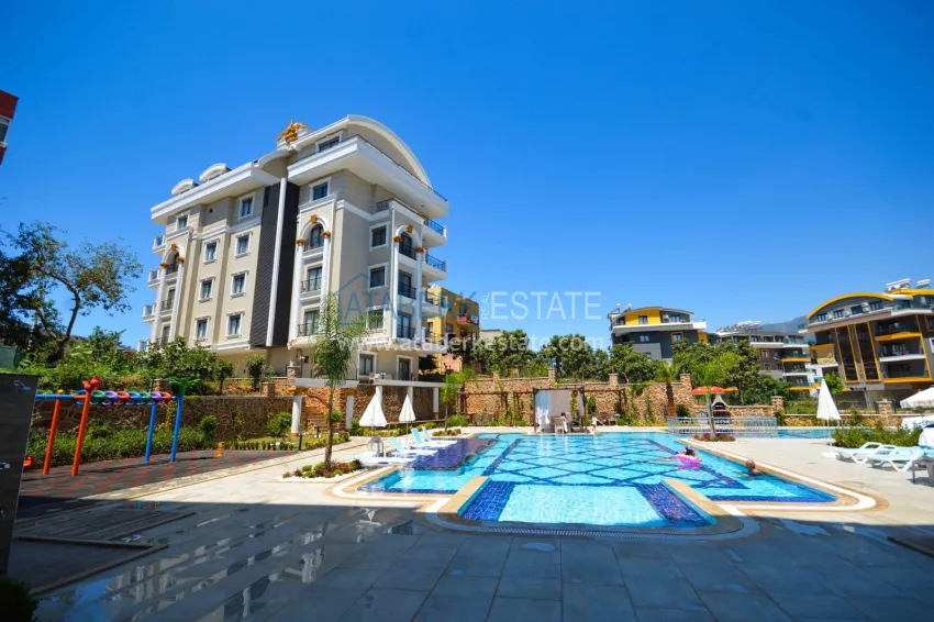 Great price! Stylish 1+1 turnkey apartment in a comfort-class residence — Oba, Alanya 5 