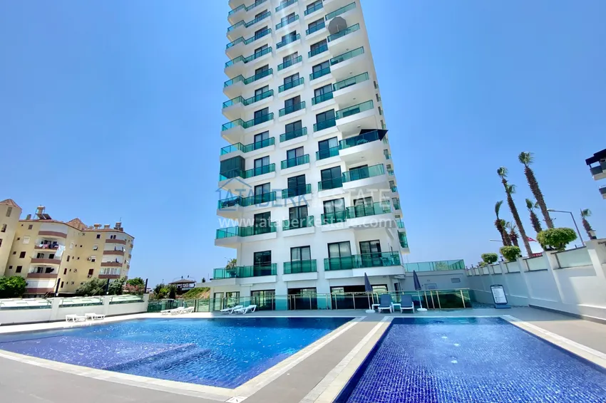 Turnkey 1+1 apartment with sea view in a complex on the beachfront — Mahmutlar, Alanya 5 