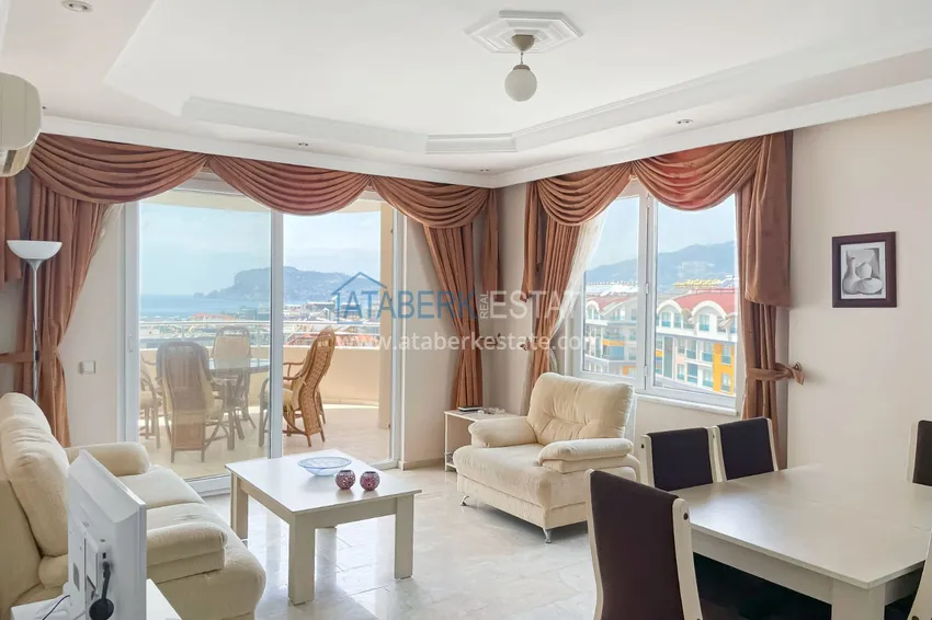 Purchase Apartment 2+1 with furniture and sea view, suitable for a residence permit — Tosmur, Alanya 6 