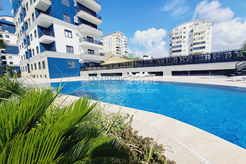 1+1 apartment for rent with new furniture in Payallar, Alanya A26 6 