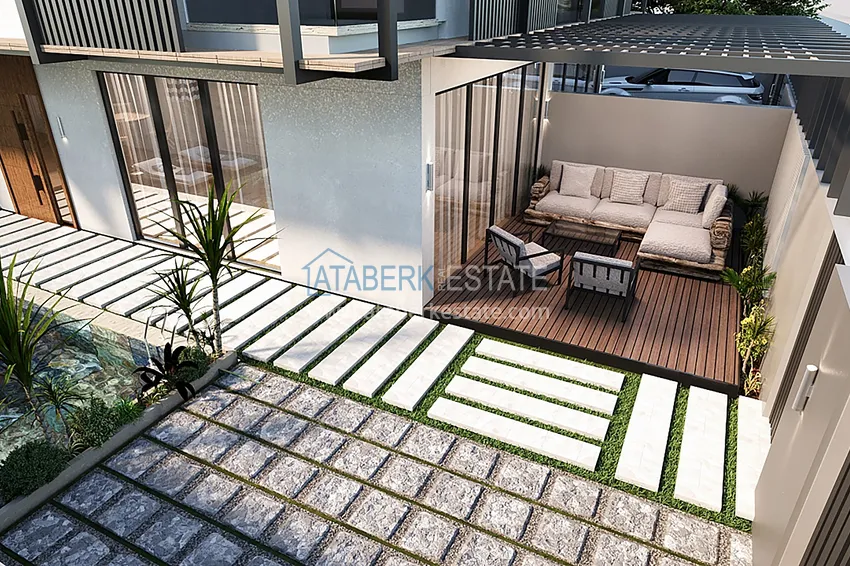 Buy a house in Antalya - Lara, Guzeloba. Townhouse under construction. Citizenship Real Estate 6 