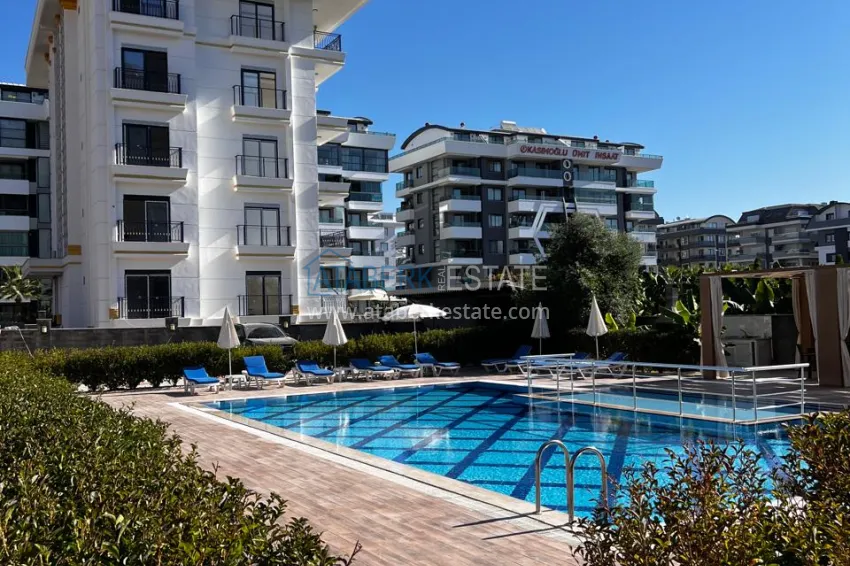 One bedroom apartment with furniture and sea view at a bargain price — Kargicak, Alanya 6 