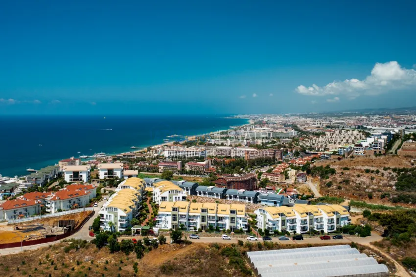 Furnished 2+1 garden duplex with sea views in the Konakli area. Property for a residence permit in Alanya 6 