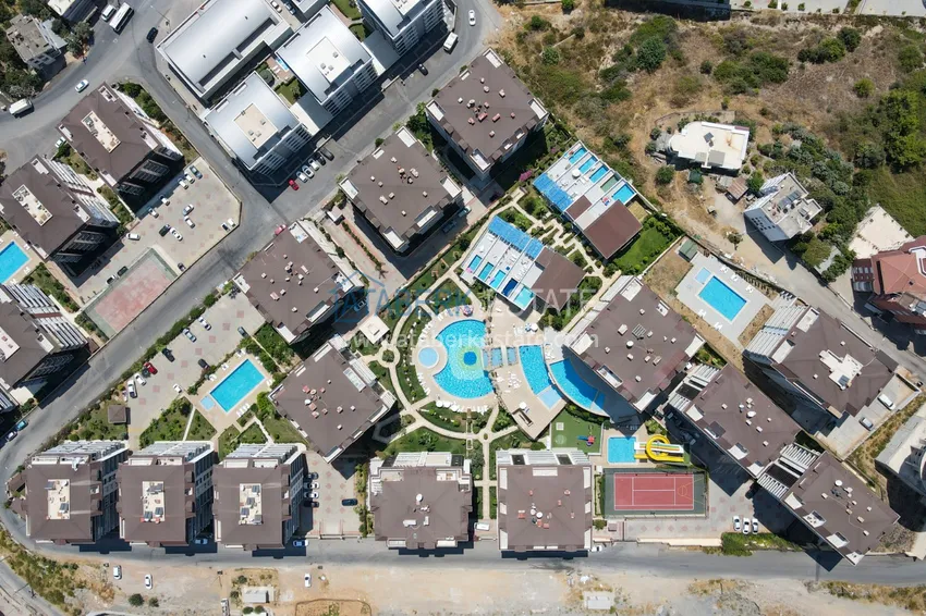 Furnished two-bedroom apartment in a premium complex — Alanya, Oba district 6 