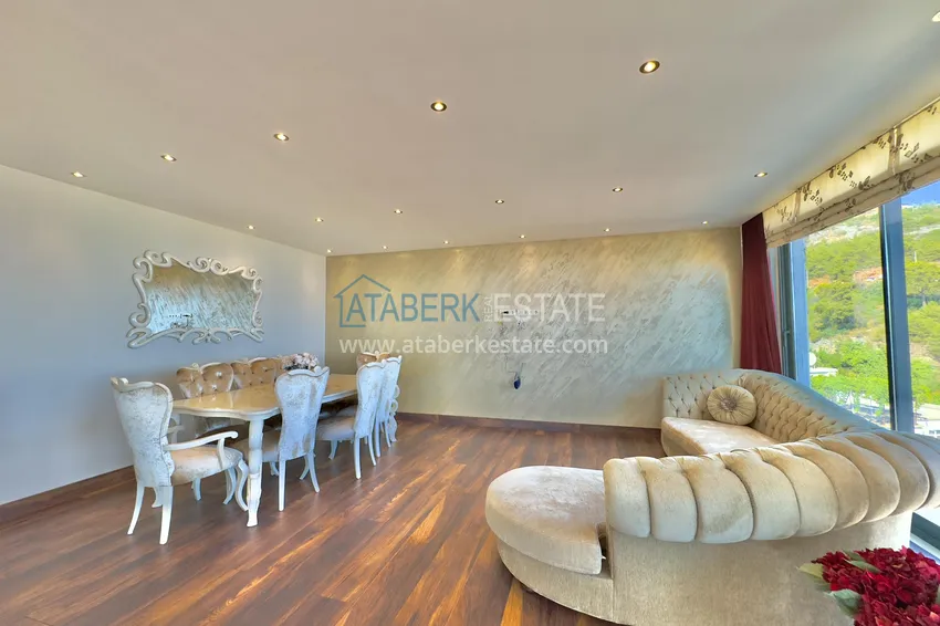 Purchase Luxury villa in Alanya — Bektash district. Panoramic view, stylish design, suitable for citizenship! 6