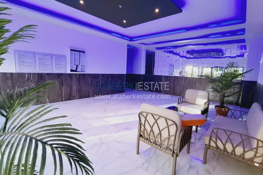 One bedroom apartment with furniture in a cozy complex — Kestel, Alanya 11