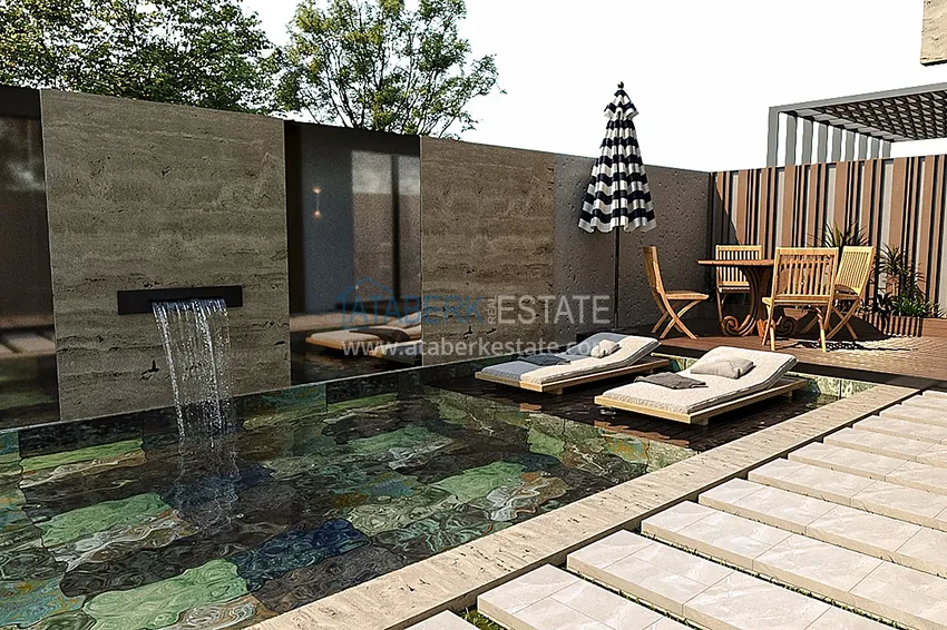 Buy a house in Antalya - Lara, Guzeloba. Townhouse under construction. Citizenship Real Estate 7 