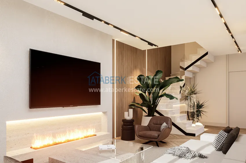 Purchase  Buy a house in Antalya - Lara, Guzeloba. Townhouse under construction. Citizenship Real Estate 8 