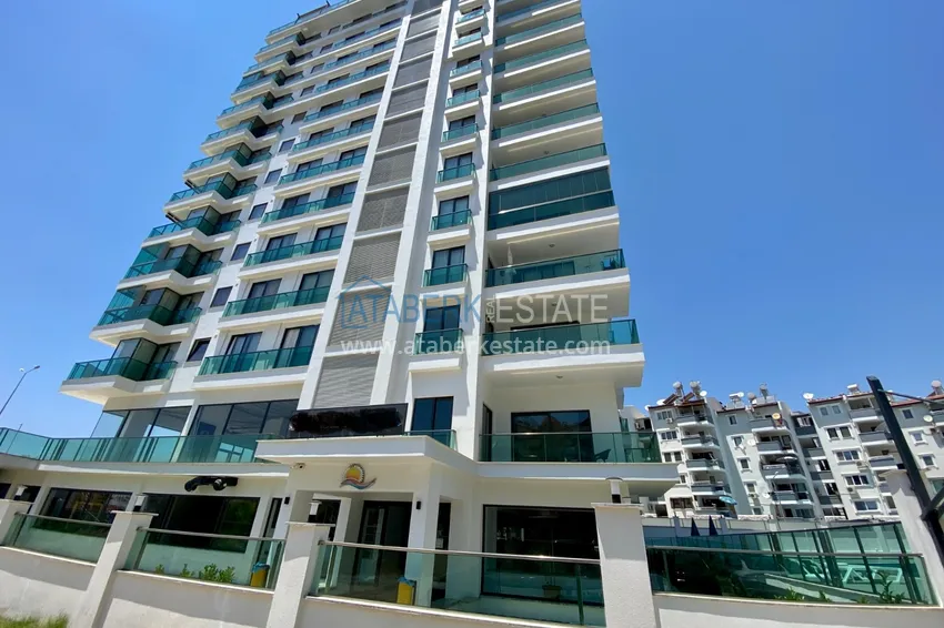 Turnkey 1+1 apartment with sea view in a complex on the beachfront — Mahmutlar, Alanya 7 