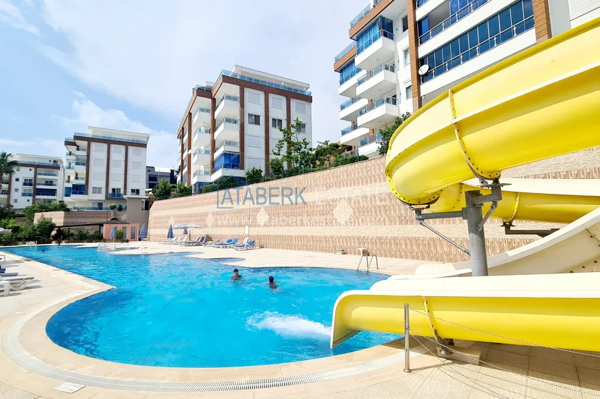 Apartment 2+1 with furniture and sea view — luxury complex in Kargicak 8 