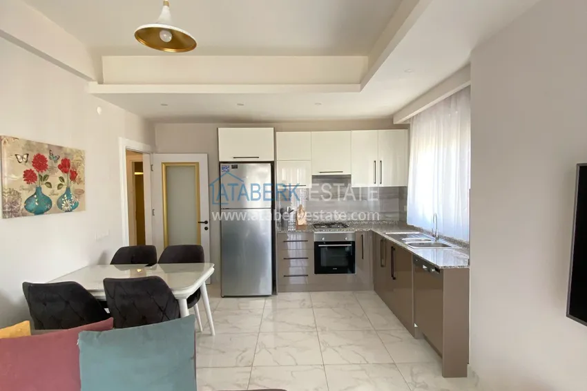 Purchase  1+1 furnished apartment for rent in a luxury residence near Incekum beach, Avsallar district — Alanya D43 7 