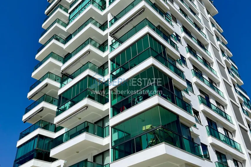 Turnkey 1+1 apartment with sea view in a complex on the beachfront — Mahmutlar, Alanya 8 