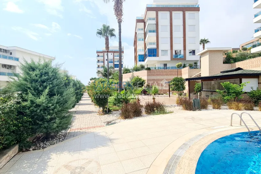 Apartment 2+1 with furniture and sea view — luxury complex in Kargicak 10 