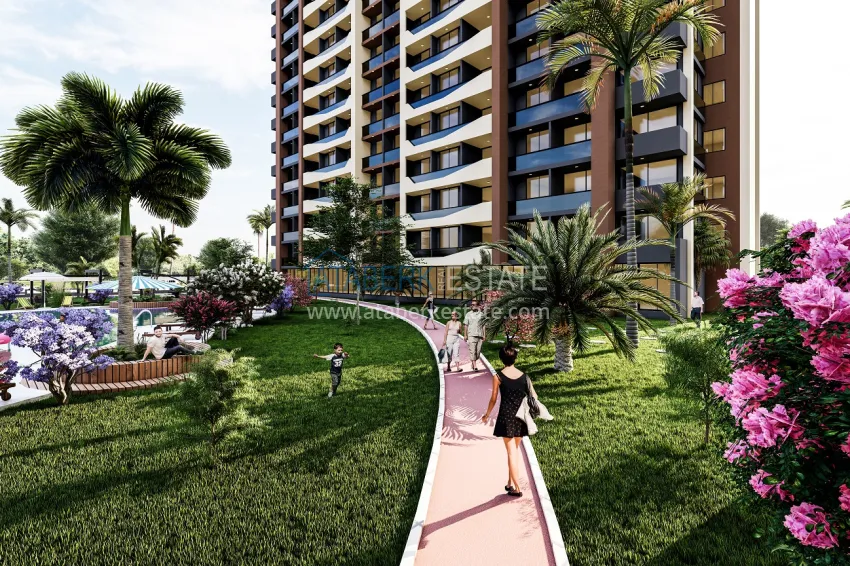 Elite residence under construction in Mersin, Tomyuk district 8