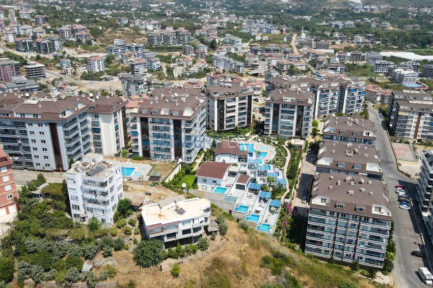 Furnished two-bedroom apartment in a premium complex — Alanya, Oba district 8 