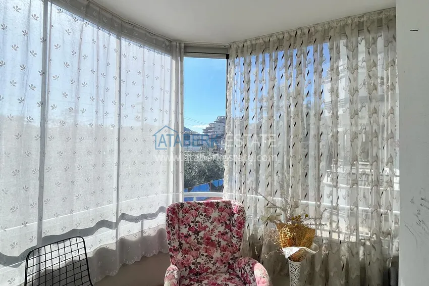 Purchase  1+1 apartment of 72 m2 in the center of Alanya with new furniture and two balconies - Cleopatra beach area 8 