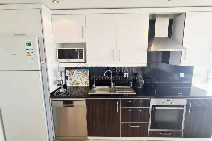 Purchase Apartment 2+1 with furniture and sea view — luxury complex in Kargicak 9 