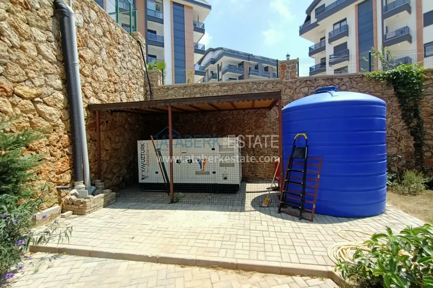 One bedroom apartment with furniture in Alanya, Oba district 9 