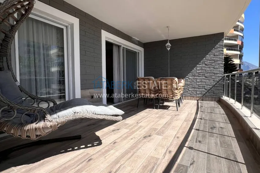 Purchase  1+1 apartment with furniture and sea view in Cikcilli area, Alanya 9 