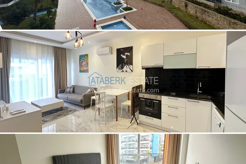 Purchase One bedroom apartment with furniture in a cozy complex — Kestel, Alanya 11