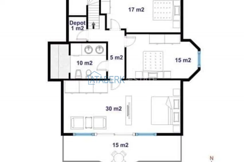 Buy cheap Luxury 4+1 duplex with panoramic sea views — Konakli, Alanya 1 