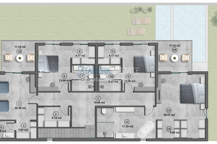 Buy cheap Luxury villas in Konakli — comfort all year round surrounded by nature and sea 10 