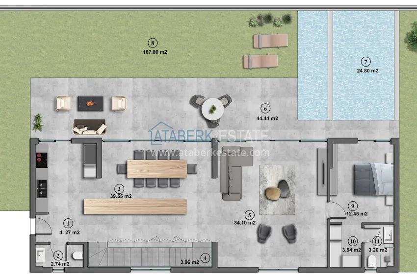 Buy cheap Luxury villas in Konakli — comfort all year round surrounded by nature and sea 11 