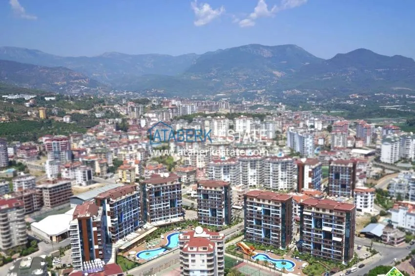 Furnished 2+1 apartment in a prestigious complex in Alanya, Cikcilli — suitable for a residence permit 3 