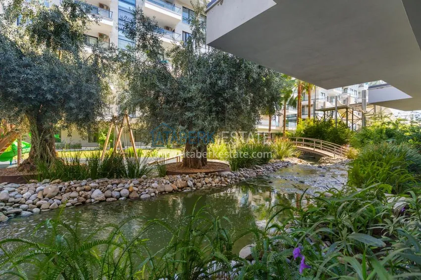 3+1 linear apartment with furniture in an elite residence — Alanya, Kestel district  10 