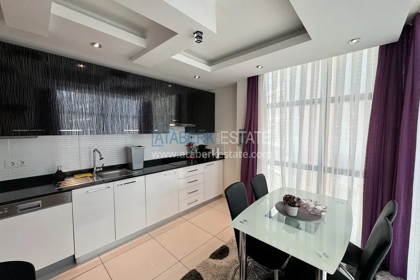 Purchase Furnished 2+1 apartment in a prestigious complex in Alanya, Cikcilli — suitable for a residence permit 12 