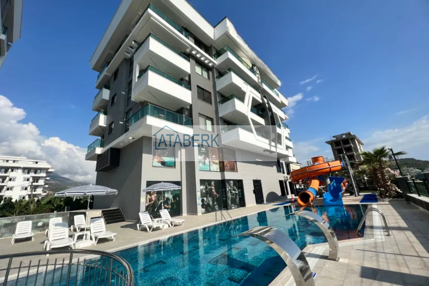 2+1 apartment in a new residential complex with a private beach. Kargicak District, Alanya 10 