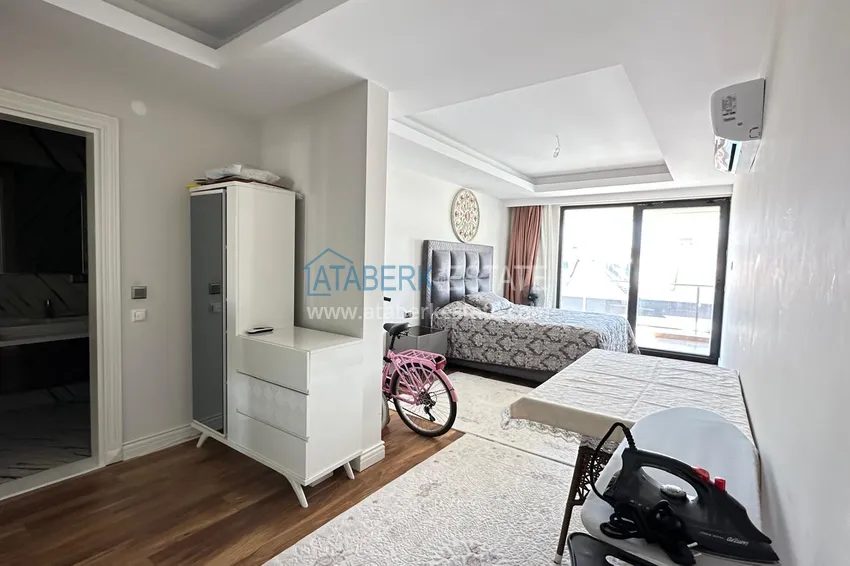 Purchase  Furnished 2+1 penthouse with sea view - Alanya, Kestel, first coastline 10 