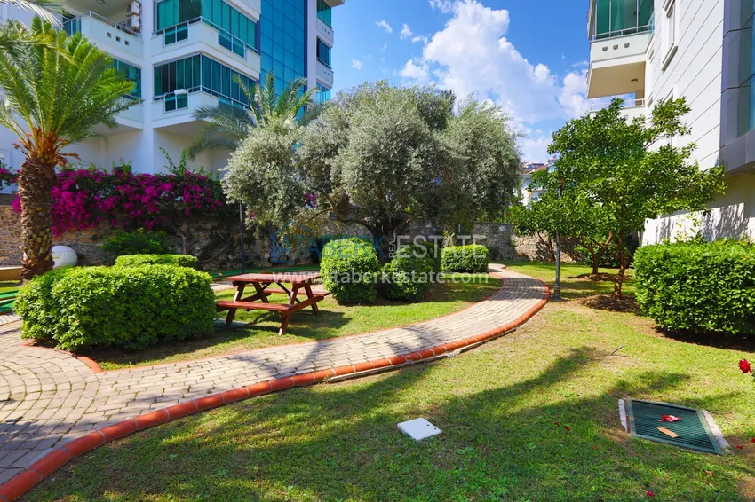 Two-bedroom apartment with furniture and glazed balconies in Alanya, Cikcilli district - suitable for a residence permit 10 