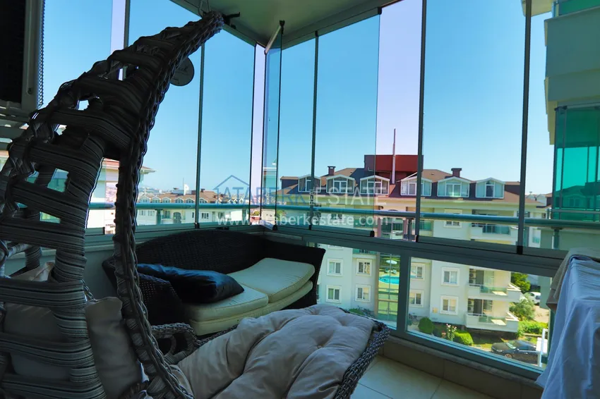Purchase  Two-bedroom apartment with furniture and glazed balconies in Alanya, Cikcilli district - suitable for a residence permit 10 