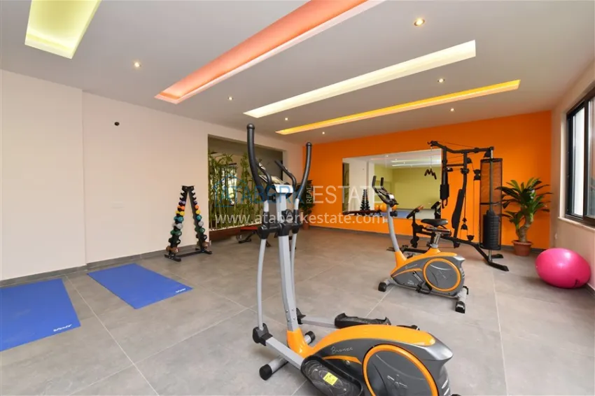 Garden duplex with a modern interior in a complex with infrastructure - Kargicak, Alanya 11 