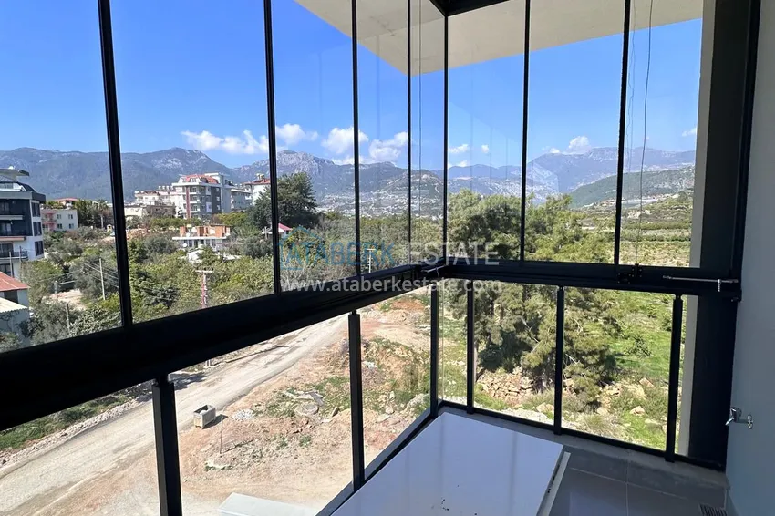 Purchase 1+1 apartment with new furniture and a glazed balcony in a new building — Alanya, Upper Oba district 11 